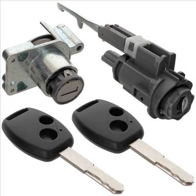 Honda CR-V III bal első ajtózár betét és gyújtáskapcsoló betét + 2 kulcs 2006-2012