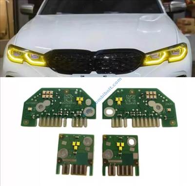 BMW M3 CSL DRL borostyánsárga led, G20 G21, Laser lámpába