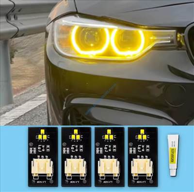 BMW M3 CSL DRL borostyánsárga led, F30, F31, F34, 2012-2016