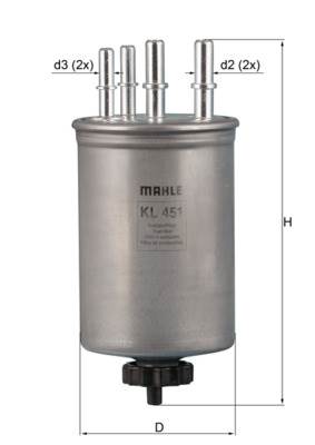 MAHLE KL 451 - Üzemanyagszűrő JAGUAR