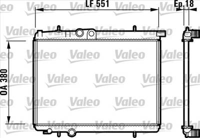 hűtő, motorhűtés VALEO 732886 for PEUGEOT, CITROËN, NAZA