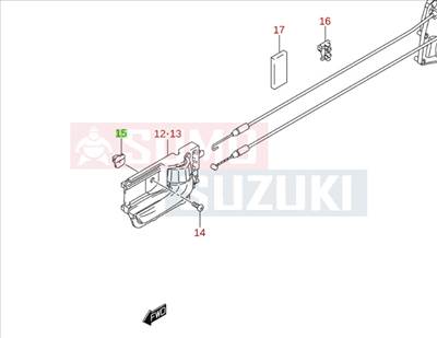 Suzuki patent hátsó belsó kilincs rögzítő 09148-05018