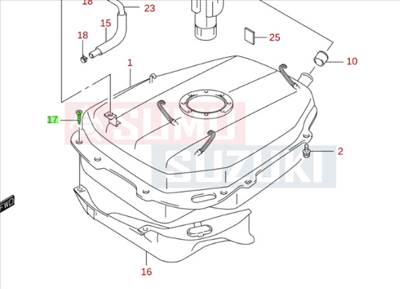 Suzuki Ignis WR+ csavar üzemanyagtanknál 03542-06163