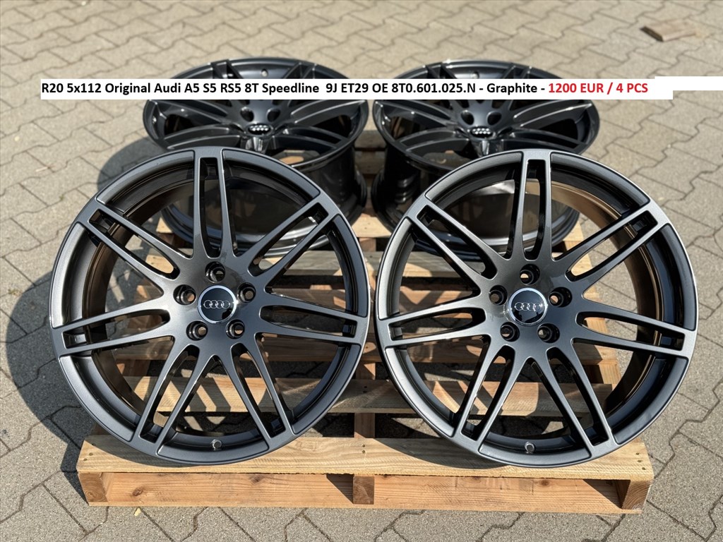 R20 5x112 Original Audi A5 S5 RS5 8T Speedline  9J ET29 gyári alufelnik felnik  1. kép