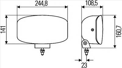 HELLA 1FE 008 773-041 - távfényszóró