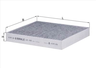 MAHLE LAK 436 - pollenszűrő CHEVROLET CITROËN FIAT ISUZU MITSUBISHI PEUGEOT