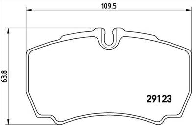 Fékbetét készlet BREMBO P A6 023 for IVECO