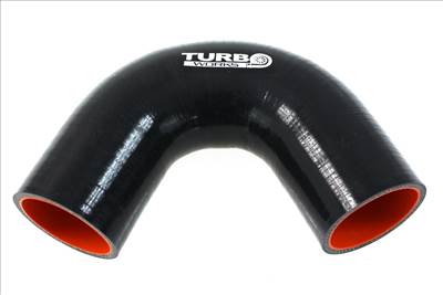 TurboWorks Pro 135° szilikon könyök, fekete, 63mm