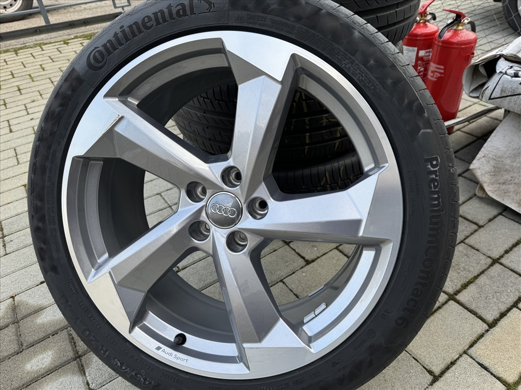 Audi MotorSport " ROTOR" 8,5X20-as 5X112-es ET37-es könnyűfém felni garnitúra eladó 3. kép