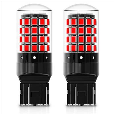 W21/5W 7443 T20 CANBUS PIROS LED féklámpa / helyzetjelző  izzó égő 12V 2db-os készlet✔️