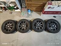 Toyota Podium 5x114.3 R16 alufelni, 205/55 használt Bridgestone téli gumival