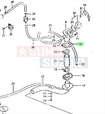 Maruti üzemanyag cső tömítés felső 89285-81000