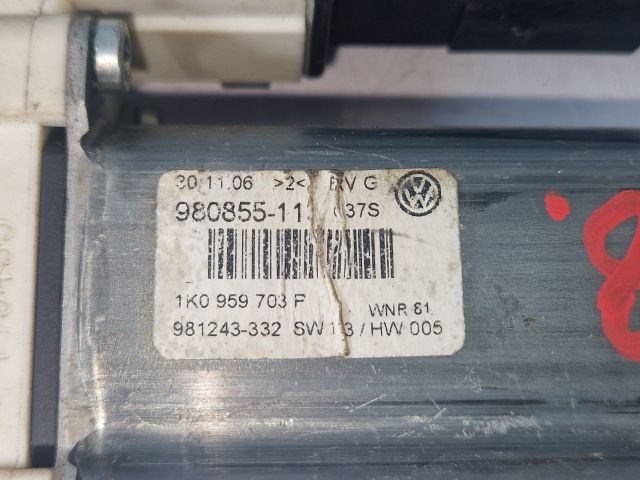 VW PASSAT B6 Bal hátsó Ablakemelő Motor 6. kép