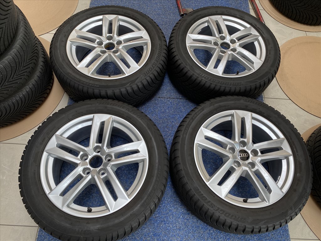 (2767)   Audi 17 gyári felni, alufelni 5x112, 225/50 téli gumi, A4 3. kép
