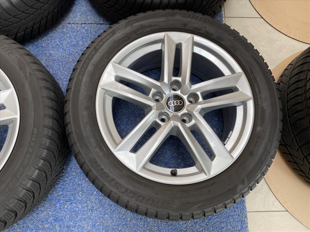 (2767)   Audi 17 gyári felni, alufelni 5x112, 225/50 téli gumi, A4 5. kép