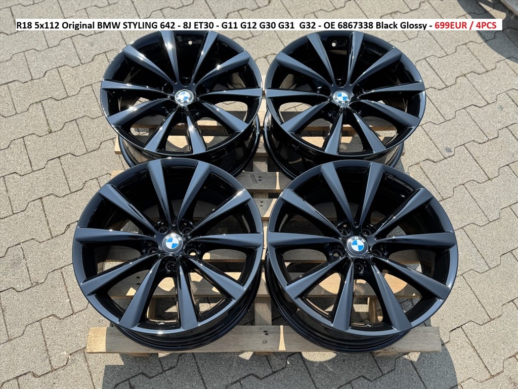 R18 5x112 Original BMW STYLING 642 - 8J ET30 - G11 G12 G30 G31  G32 gyári alufelnik 1. kép