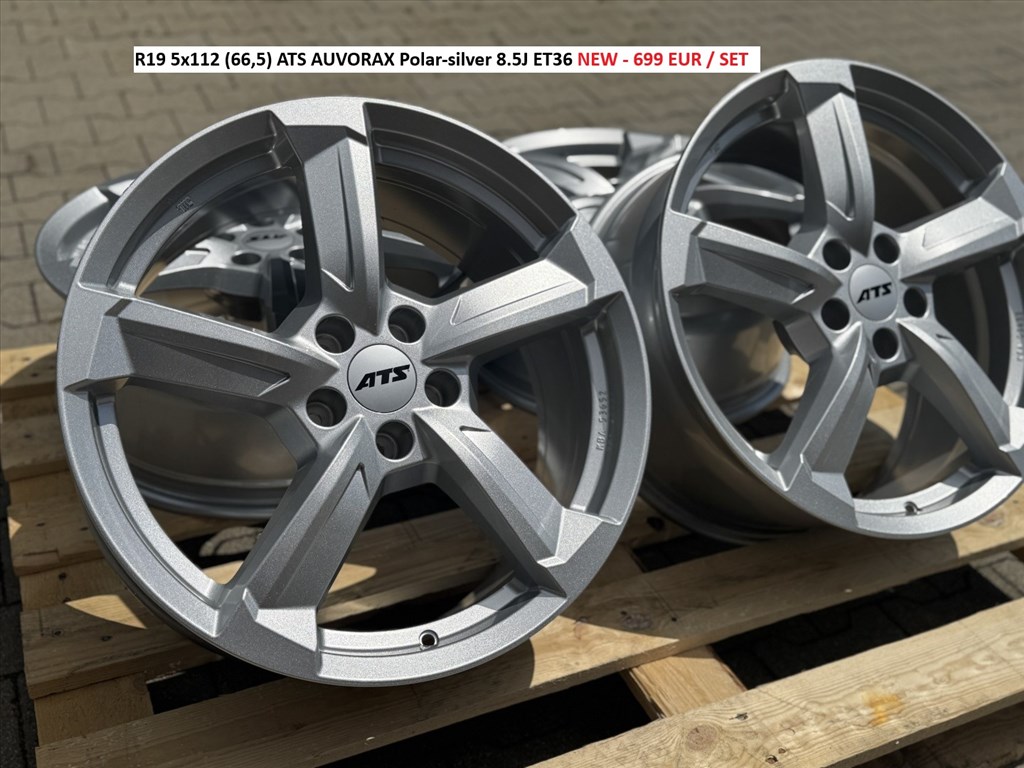 R19 5x112 (66,5) ATS AUVORAX Polar-silver 8.5J ET36 új alufelnik felnik 19" 19col 1. kép