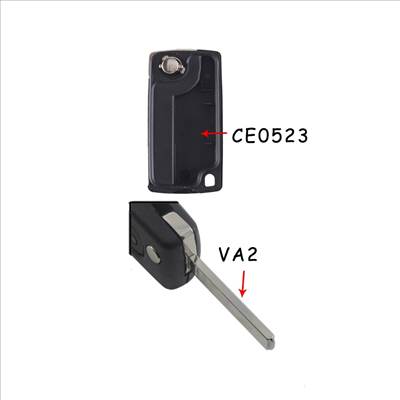 Citroen bicskakulcs 2gombos