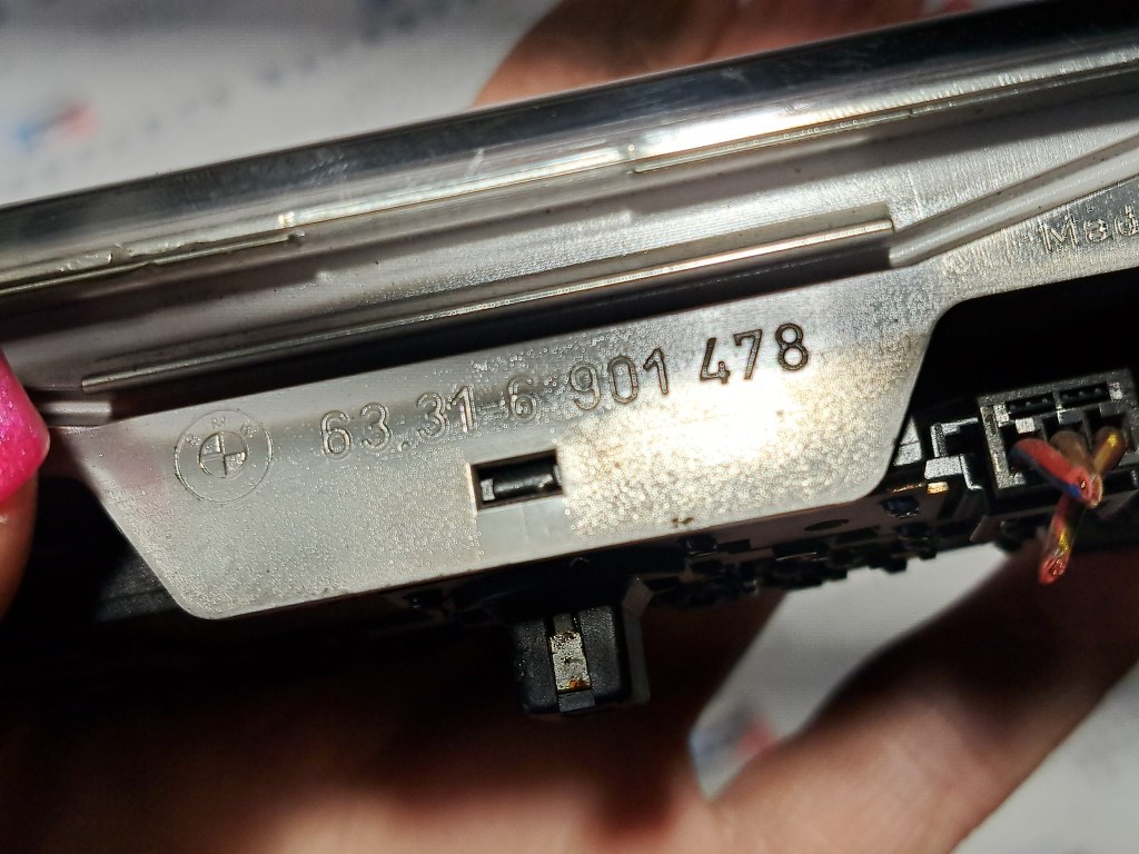 BMW E46 M-es kristály belsõ beltér lámpa világítás - karcos 5. kép