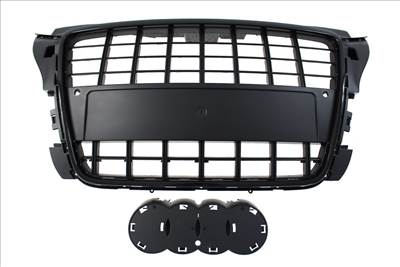 MTUNING Audi A3 8P Facelift S8-stílusú hűtőrács fényes fekete PDC-vel