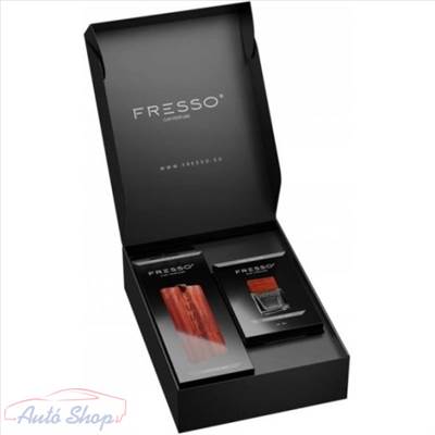 FRESSO Illat szett Luxus autóillatosító prémium autóillatosító autóparfüm Hanger fa lógó illat Légfrissítő ajándékcsomagolásban 50ml