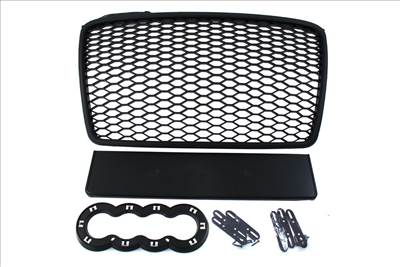 MTUNING RS-stílusú fekete hűtőrács Audi A4 B7