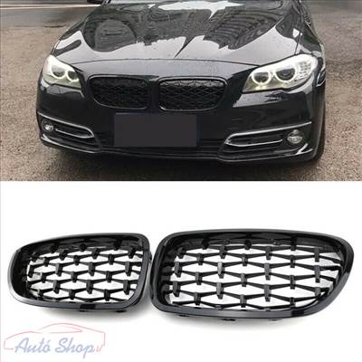 BMW F10 F11 F18 Diamond Style HÜTŐRÁCS VESE LAKK FEKETE M- ES 