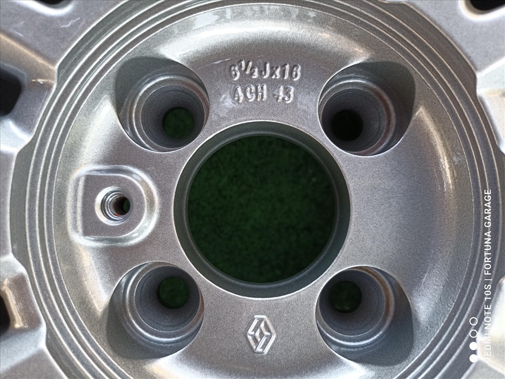 4x100 16" Renault 'Solonia' felújított alufelni garnitúra 3. kép