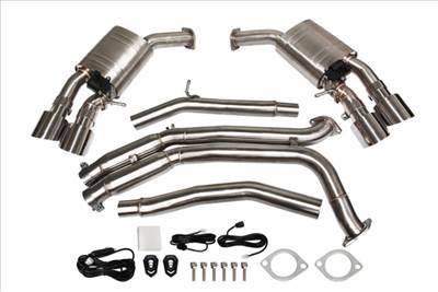 TurboWorks CatBack kipufogórendszer Audi S4 B9 3.0T Active