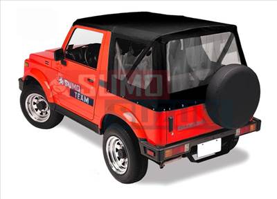 Suzuki Samurai ponyva denim fekete