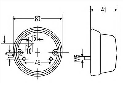 HELLA 2PF 001 259-631 - helyzetjelző