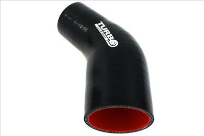 TURBOWORKS Pro 45° szűkítő szilikon csatlakozó fekete 63-76mm
