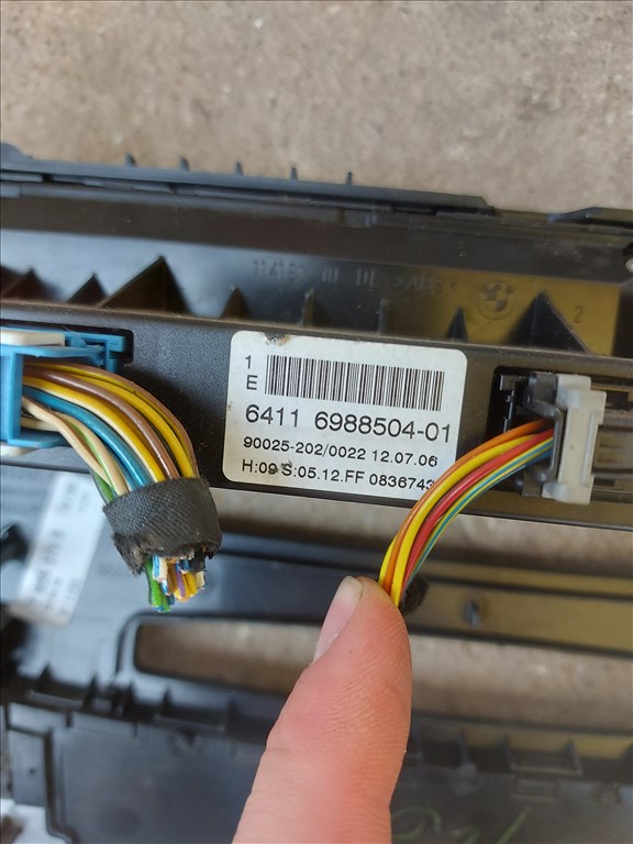 BMW 5-ös sorozat E60/E61 Fűtés kapcsoló 3096 6411698850401 5. kép