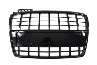 Tuning   hűtőrács GRILL  AUDI A4 B7 S8-STYLE BRIGHT BLACK (05-08) PDC