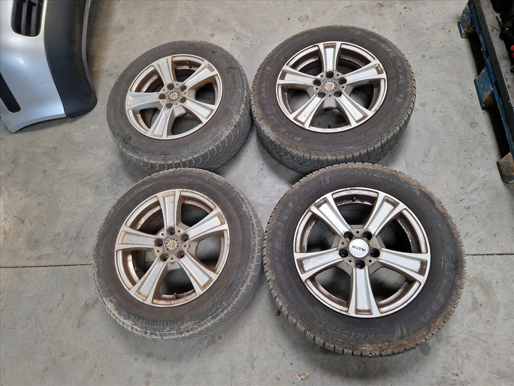 5x100 15" alufelni szett Fulda és Continental téli gumikkal (22268, 26159) 1. kép