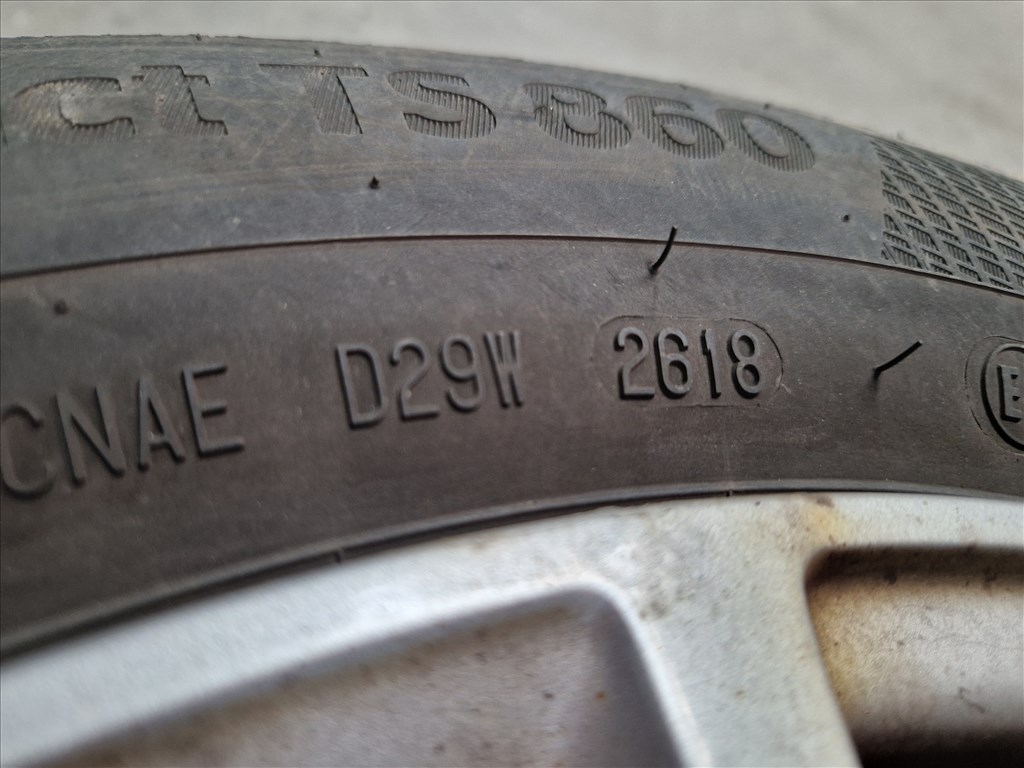  5x100 15" alufelni szett Fulda és Continental téli gumikkal (22268, 26159) 4. kép