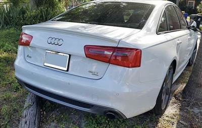 PRORACING Audi A6 C7 14+ OEM Style 4D hátsó légterelő (ABS)