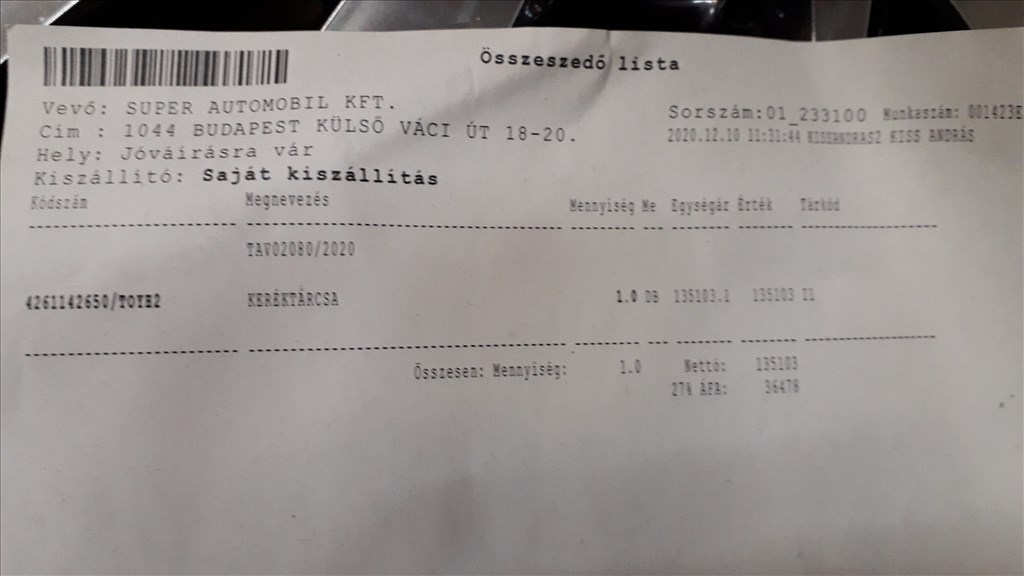  Toyota Rav4 17" új alufelni ET40  2. kép