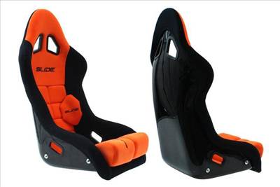 Slide GT FIA sportülés velúr  narancssárga