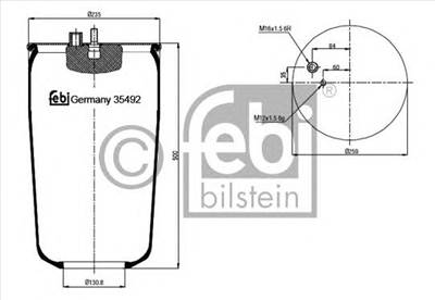 FEBI BILSTEIN 35492 - Légrugó rugótömb ERF MAN