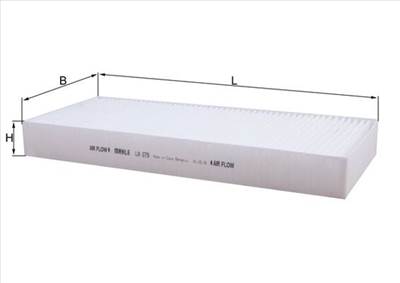 MAHLE LA 279 - pollenszűrő ERF MAN