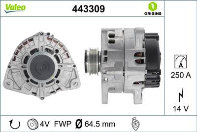 generátor VALEO 443309 for MERCEDES-BENZ