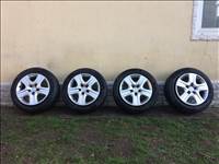 16" újszerű lemezfelni, rajta 205/55 használt Continental nyári gumi gumi
