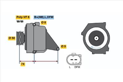 generátor BOSCH 0 986 042 490 for MERCEDES-BENZ