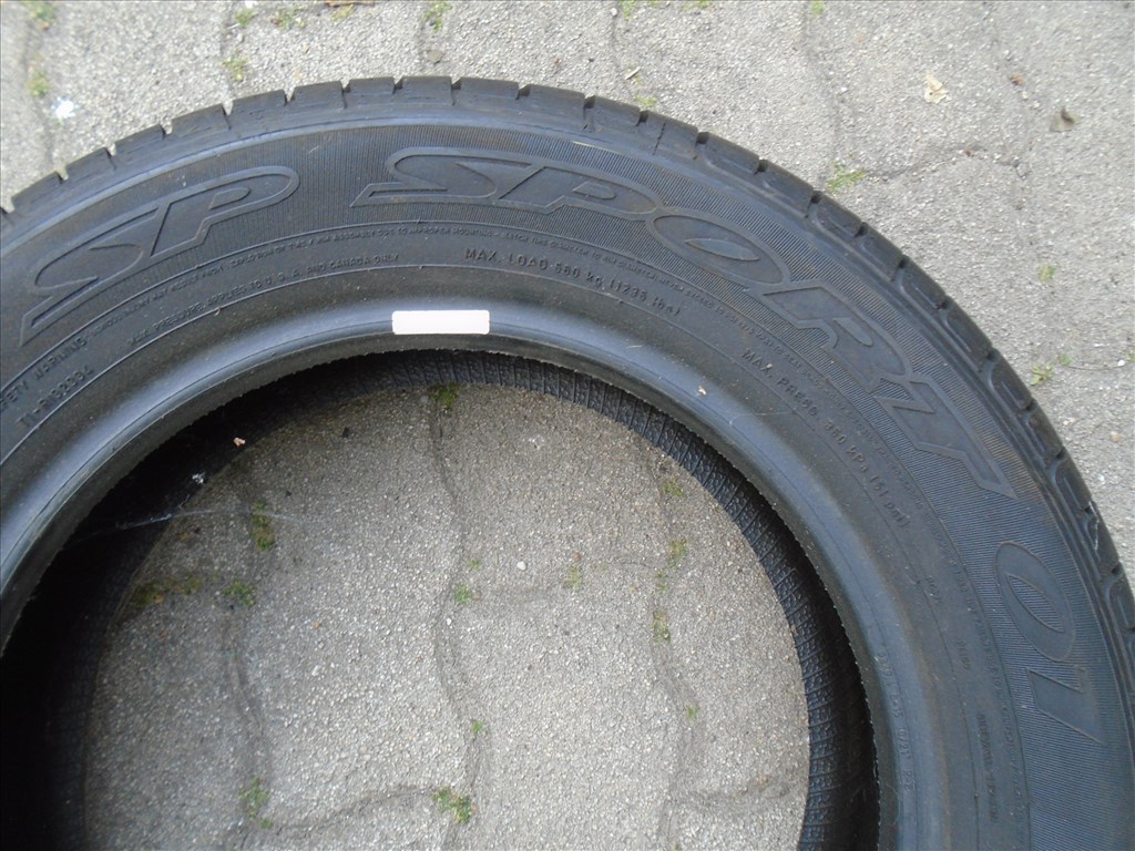  Dunlop SP Sport 185/65R15 nyári gumi 2 db eladó 5. kép