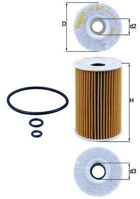 olajszűrő MAHLE OX 388D for AUDI, VW, CUPRA, SEAT, …