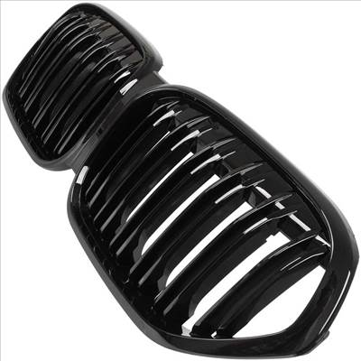 BMW X1 F48 hűtőrács (fényes fekete, double bar – bal+jobb) 2019-2022