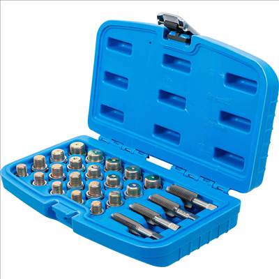 BGS Olajleeresztő menetjavító készlet, 64db - BGS-126