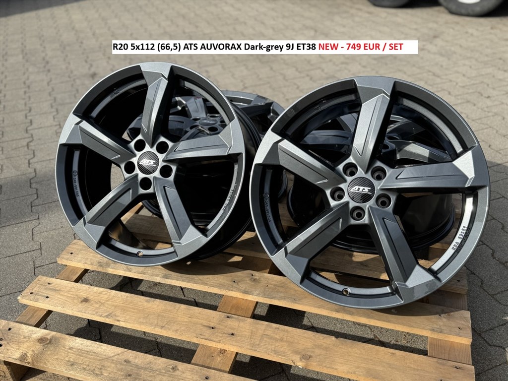 R20 5x112 (66,5) ATS AUVORAX Dark-grey 9J ET38 új alufelnik felnik 20" 1. kép
