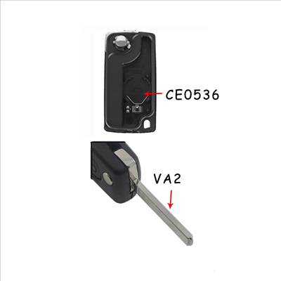 Peugeot bicskakulcs 2 gombos